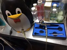 Pluma de aerógrafo de doble acción de 0,2-0,5mm, PISTOLA DE PULVERIZACIÓN con cepillo de aire, pluma pulverizadora para arte de uñas/tatuajes corporales