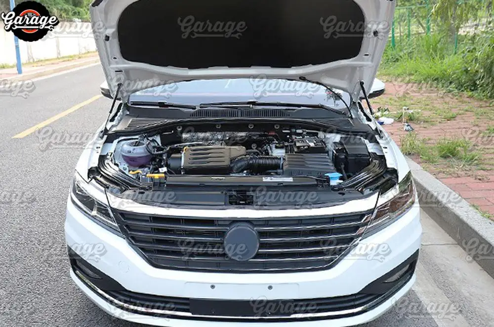 Стойки амортизатора капота для Volkswagen Jetta 2012- нержавеющая сталь молдинг 1 комплект/2 шт украшение автомобиля стиль
