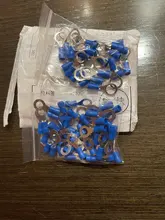 Wire-Cable Blue-Ring-Terminals Crimp-Connectors Electrical Insulated RV2 10-100pcs/Set