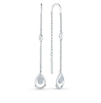 

Gold earrings with diamonds sunlight sample 585