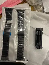 Correa para Apple Watch Series 6, 5, 4, 40MM, 44MM, correa de acero inoxidable para Iwatch 3, 2, 1, 38MM, 42MM, accesorios