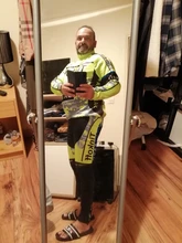 Conjunto de Jersey de Ciclismo de lana térmica para hombre, Ropa de conducción al aire libre para Ciclismo de montaña, pantalones con pechera, cálido, invierno, 2020