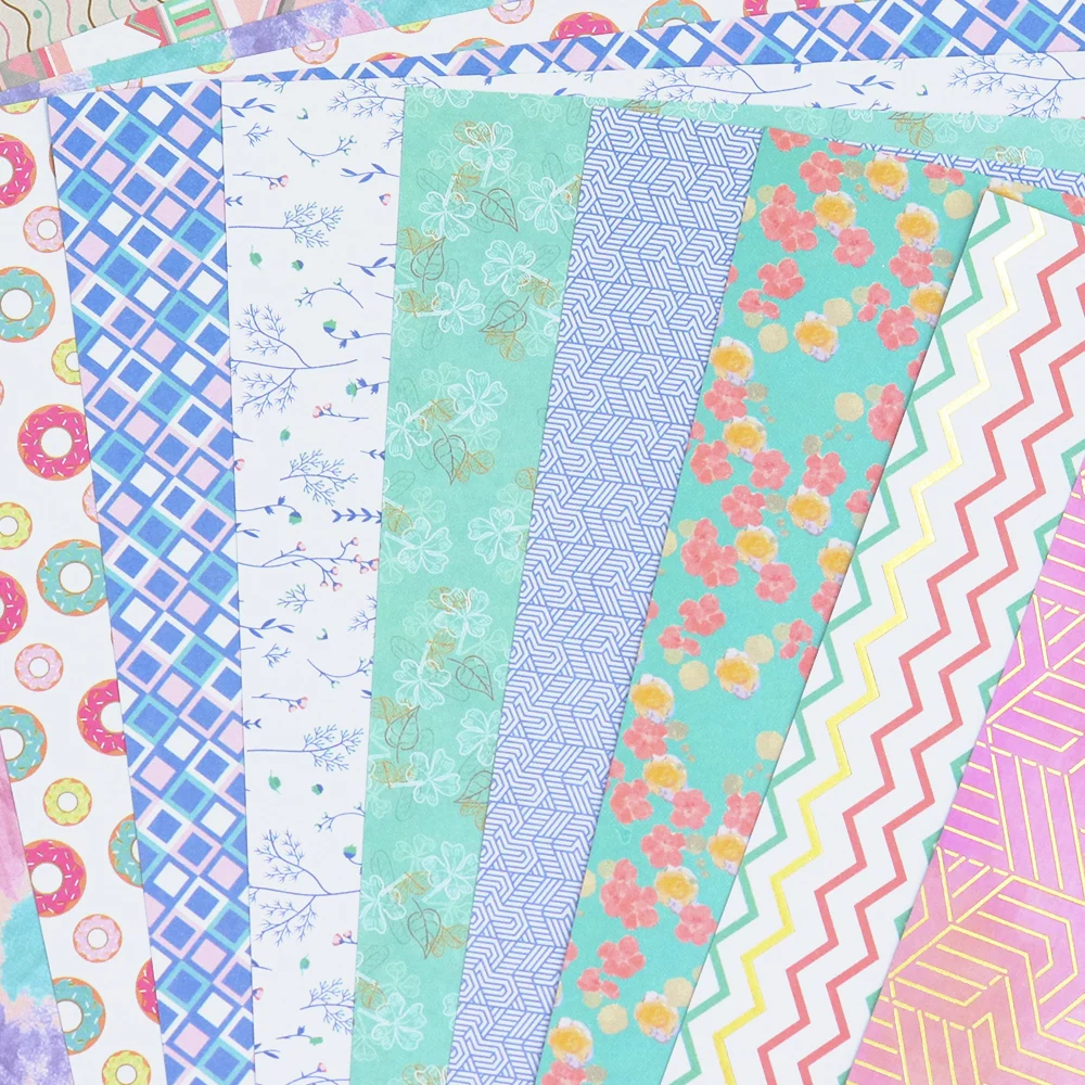 창의적인 길 12인치 스크랩북킹 용품 패턴 종이 20장 공예 재료 장식 디자이너 팩 DIY