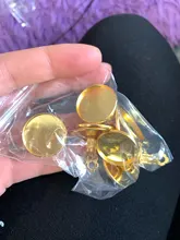 10mm 12mm 10 unids/lote Clips de cobre para los oídos 8 colores chapados, pendientes en blanco/Base, Cabochons de cristal de ajuste de 10 12mm, ajuste de pendientes