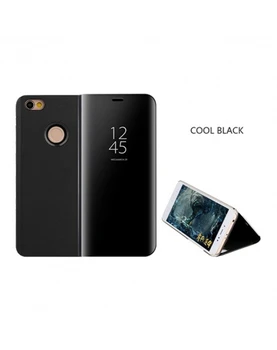 

Book Case for smartphone Xiaomi Redmi Note 5 Clear View Mirror with Windows (Black Color)