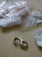 1Pc portátil de acero de primavera colgando hebilla Simple llavero de Mini mosquetón Camping senderismo EDC Gadget