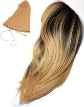 Ombre Wigs Bangs Synthetic-Hair Cosplay Heat-Resistant Easihair-Brown Natural with Cute