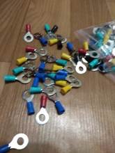 Ring Cable-Wire-Connector Insulated-Terminal Electrical-Crimp-Terminal 50PCS/100PCS RV2-6