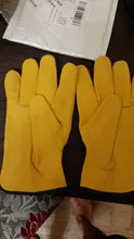 Guantes de cuero de vaca para conductores, protección de seguridad, para soldar, caza, 1008