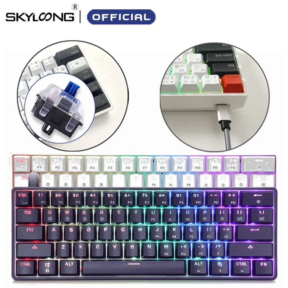 Backlit Computer Keyboard with LED Light-Up 16 Modes Multi Color Keys for Gaming 