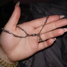 1/2 unids/set de acero O en forma de imán pulsera para parejas de acero inoxidable de acero de encantos atractiva de las mujeres de los hombres pulsera de ValentineDay regalos