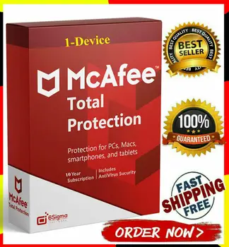 

McAfee Total Protection 2020  1 Device 5 Years