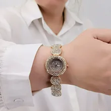 Reloj de moda con diamantes para mujer, pulsera femenina informal de marca de lujo, relojes de cristal
