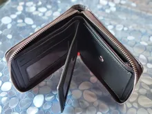 Cartera corta de lona con cremallera para hombre, monedero pequeño con bolsillo para monedas, monedero, tarjetero vaquero, novedad de 2020