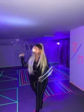 KLALIEN-Ropa deportiva de manga larga con cremallera para mujer, chándal de 2 piezas con letras reflectantes, leggings, 2020