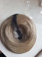 LUPU-moño sintético desordenado para mujer, moño con bandas elásticas para el cabello, coleta recta de Donut, extensiones de cabello