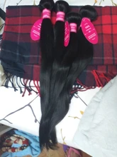 Beaufox-extensiones de pelo ondulado brasileño, extensiones de cabello humano liso, Natural/negro azabache, Remy, 1/3/4 unidades, 8-30 pulgadas