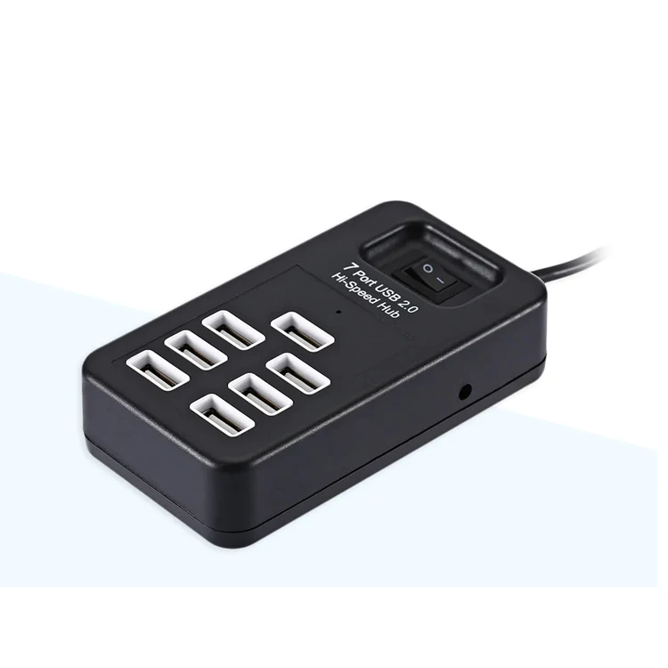 Разветвитель USB HUB 7 портов P-1602(Черный
