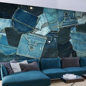 

Wall mural-Jeans Pockets - 250x175 cm
