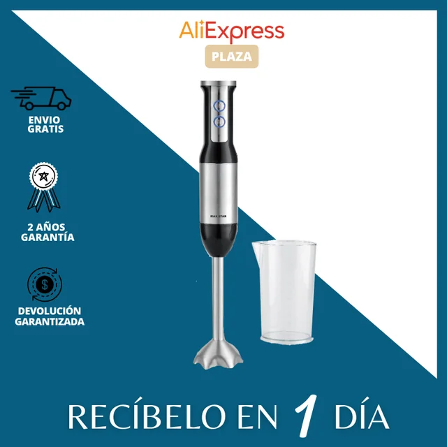 Batidora de Mano 1000W 5 en 1, Minipimer 12 Velocidades Mixer