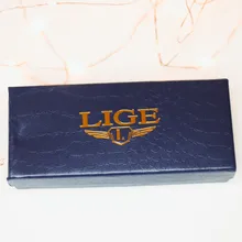 LIGE-reloj analógico con correa de cuero para hombre, accesorio de pulsera de cuarzo resistente al agua con cronógrafo, complemento masculino deportivo de marca de lujo con diseño de fase lunar 24 horas, incluye caja, 2021