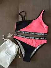Swimsuit Bikini Andzhelika Girls One-Shoulder Children Kid Patchwork Sports New