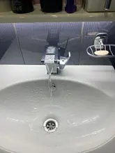 Faucet Sink-Tap Led-Waterfall Bathroom-Basin Hot-Water-Mixer Single-Handle Color Cold