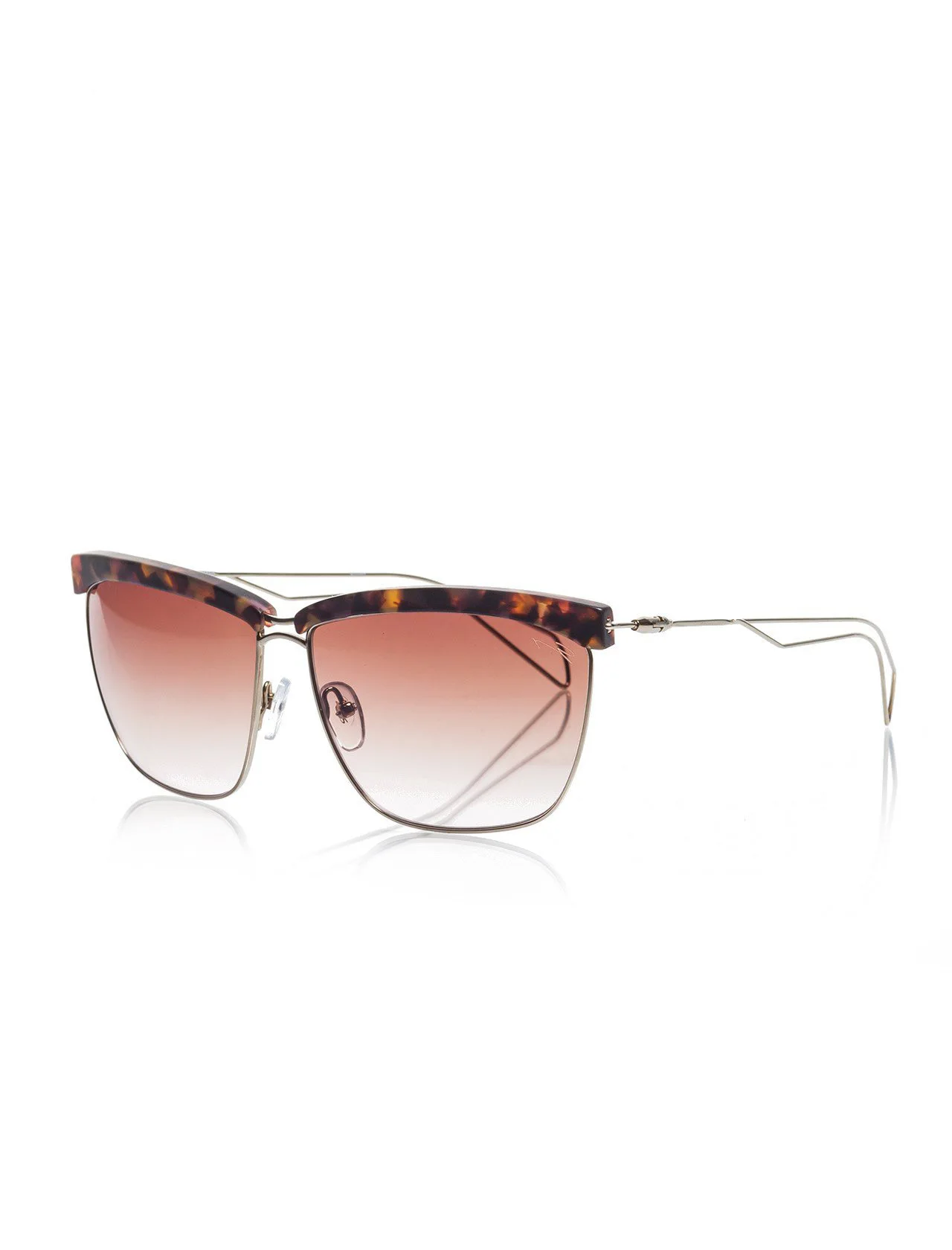 

Women's sunglasses gny 809 16 titanium gold organic square square 62-13-140 genny