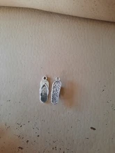 30 Uds. De chanclas para zapatillas con abalorios, 21x7mm, colgantes de Color plateado bronce tibetano, fabricación de joyas antiguas, artesanía artesanal