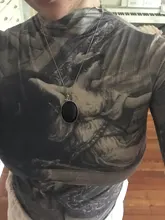 Vintage Top Blouse Turtleneck Long-Sleeve Bodycon Renaissance-Print CHEERART Spandex