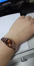 Reloj de pulsera de oro rosa para mujer, de lujo, de acero inoxidable, con diamantes de imitación, elipse, creativo, de cuarzo