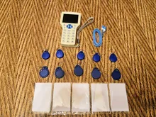 10 Frecuencia de lector de RFID escritor copiadora duplicador IC/identificación con Cable USB para Cable de 125Khz a 13,56 Mhz tarjetas pantalla LCD duplicador