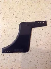 Plantilla de estilismo para dar forma a la barba, peine de barba todo en uno, ABS, 1 Uds.