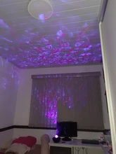 Bluetooth Projector Light-Decor Night-Light Starry Sound-Activated Water Wave Music Usb Led