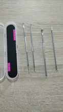 Agujas de acero inoxidable para eliminación de acné, herramientas para quitar espinillas y espinillas, cuidado de la piel Facial, limpiador de poros faciales, 4 Uds.