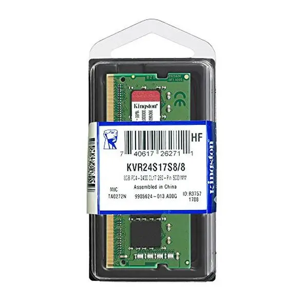 Оперативная память памяти kingston 8 Гб DDR4 2400 МГц rf модуль KVR24S17S8/8 8 GB DDR4 2400 МГц SO-DIMM