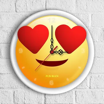 

Personalized Emoji Design Wooden Wall Clock (30 cm.)-7