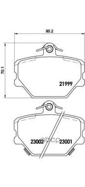 Комплект Тормозных Колодок Дисковый Тормоз Brembo P50038 Brembo арт. P50038
