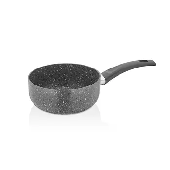 

16 CM Gray Granite Milk Pot Coffee Pot Small Milk Pot non-stick Soup Pot Noodle Pot Baby Food Supplement Pot