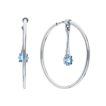 

Silver earrings with Topaz sunlight sample 925