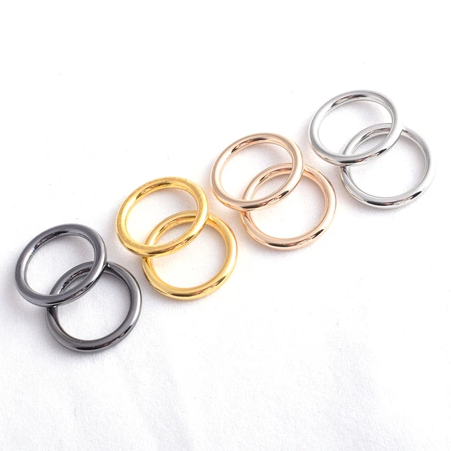 GOLD METAL RECTANGLE Loop Rings Wire Formed Buckles for Webbing Strap Tape  £1.69 - PicClick UK