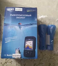 LUCKY-transductor de buscador de peces ff718clic, Sensor portátil 2 en 1 con cable e inalámbrico, ecosonda impermeable para todos los tipos de pesca