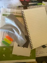 Bloc de notas de papel reutilizable, libreta inteligente borrable, con forro, para usar con bolígrafo, diario de oficina, para dibujo escolar, regalo