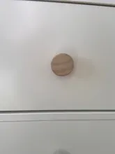 Tiradores redondos de madera Natural para cajón de armario, tiradores de armario para tirador del cajón de armario, Hardware de muebles, 4/8/12 Uds.