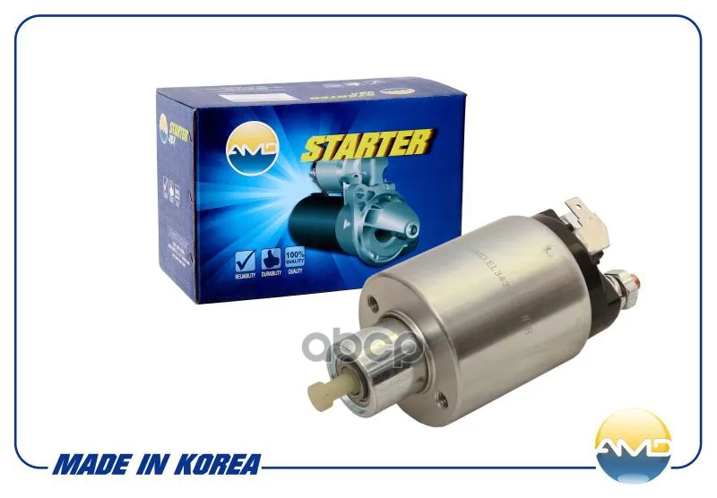 Amd.El343_реле Втягивающее! Hyundai Accent Tagaz 99/Elantra Xd0 00-06/Getz Tb 02-09/H100 96 Amd Amdel343 AMD арт. AMDEL343