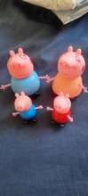 Figuras de acción de Peppa pig, George, familia de conejillos de indias, papá, mamá, Anime Original, juguetes para niños, regalo de Navidad