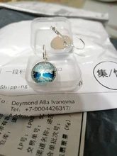 Pendientes de árbol de la vida para mujer, aretes de Color plata, pendientes de Francia para mujer, aretes con gancho para la oreja, joyería cabujón de cristal