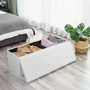 

110x38x38 cm LSF702 Ottoman foldable with storage, Ottoman max, 300 kg