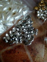 Claw-Button Garment-Accessories Beads Glass-Stone Navette Jewels Crystal Rhinestone Flatback