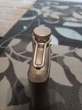 Screw-Cap Flat-Bottle Titanium Flask Ultralight Hiking Outdoor Wine with Clip Hydration